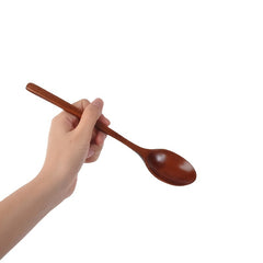 Wooden Soup Spoons For Mixing Cooking Long Handle Spoon Kitchen Utensil
