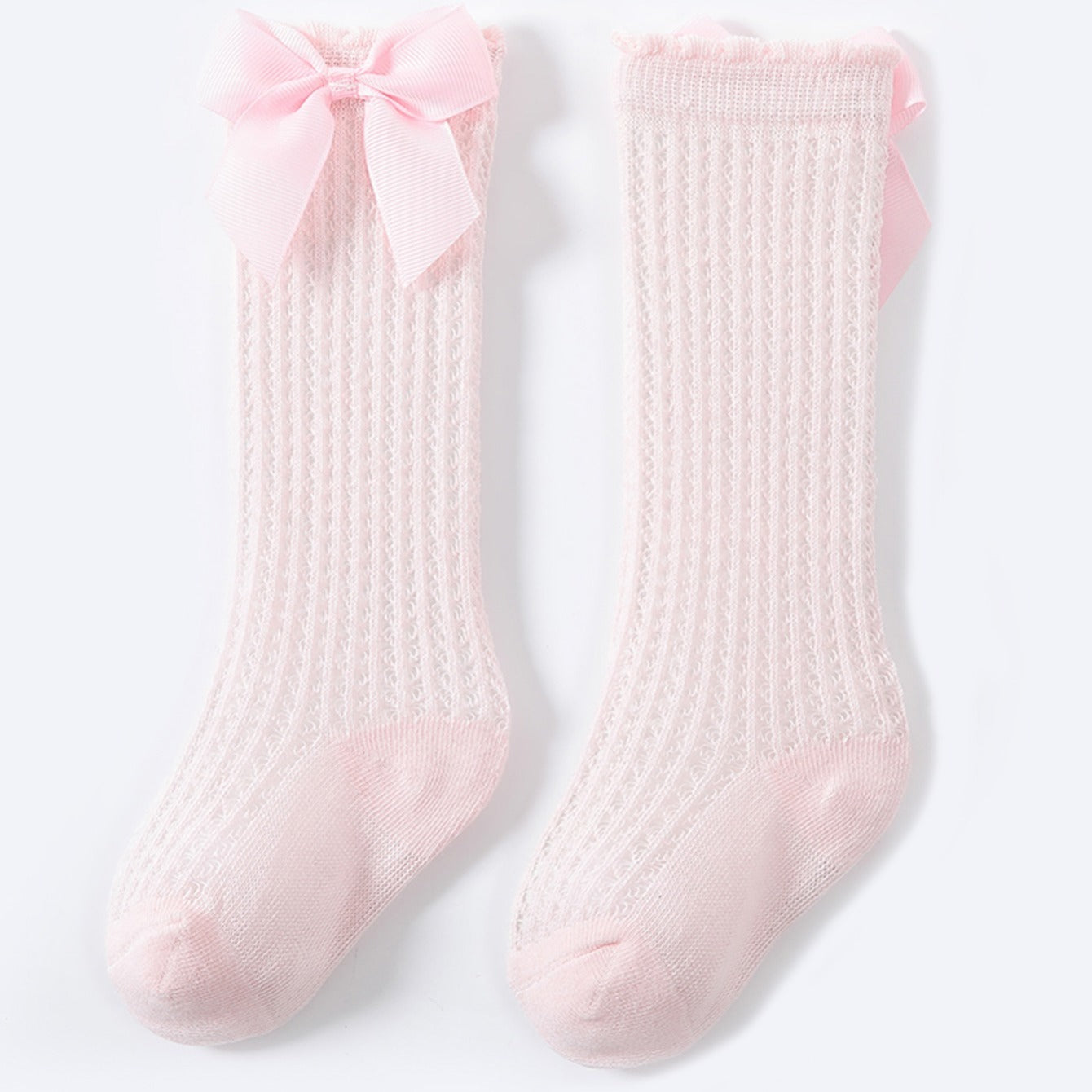 Cozy and Breathable Baby Bow Socks