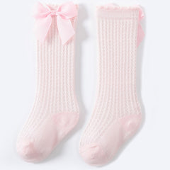 Cozy and Breathable Baby Bow Socks