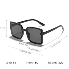 Women Unisex Polarized Sunglasses Vintage Glasses Hexagonal Lens