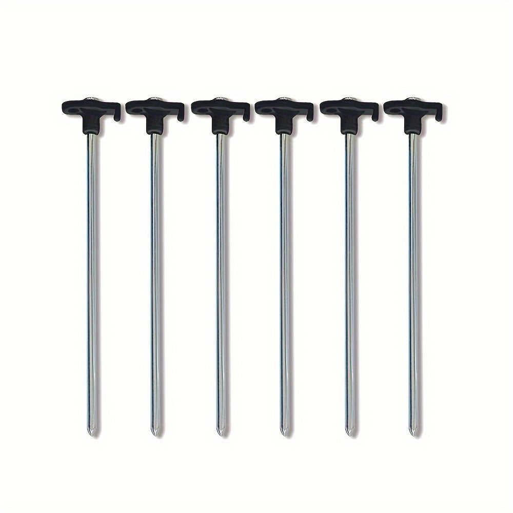 6pcs Fluorescent Luminous Canopy Ground Nails Tent Pegs Stakes