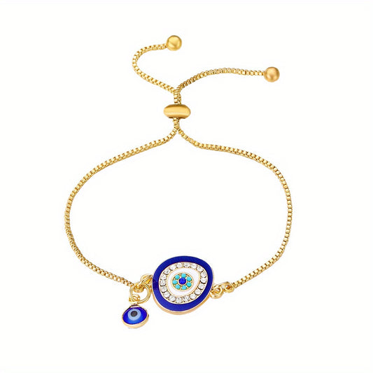 Devil's Eye Shaped Chain Bracelet - Unisex Clothing Accessory