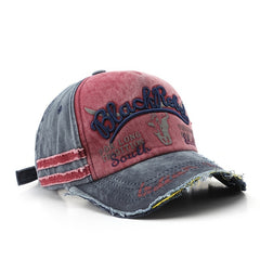 Washed Cowboy Baseball Hat Men Women Sunshade Peaked Cap