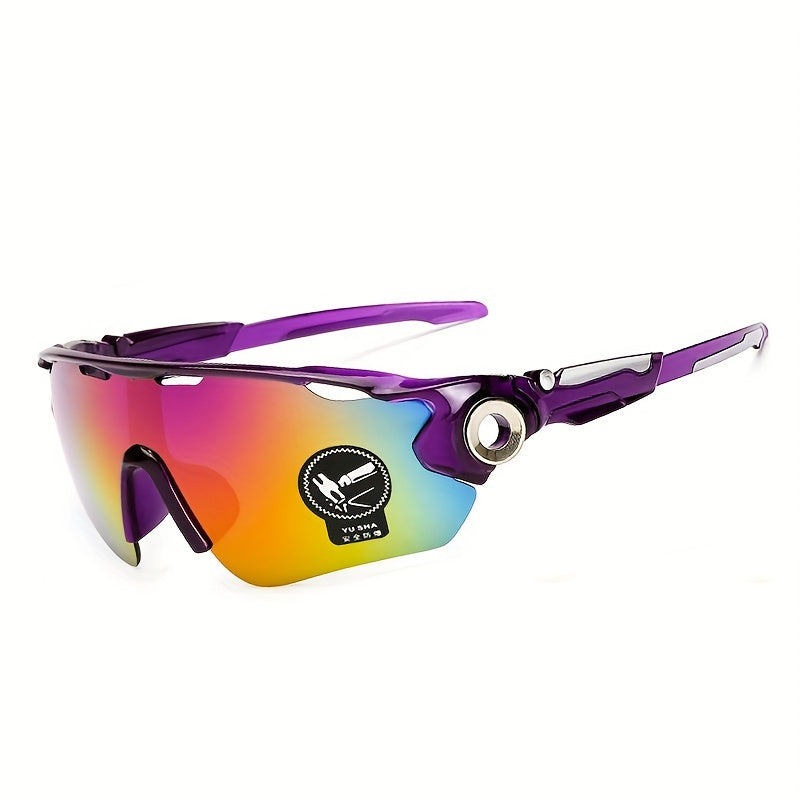 Men's Single Lens Sports Sunglasses Windproof Goggles UV Protection
