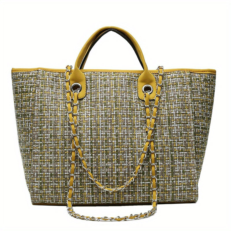 Large Capacity Shoulder Bag Top Handle Portable Handbag
