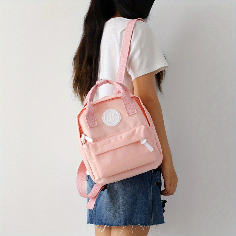 Minimalist Preppy School Backpack Stylish Daypack School Bag