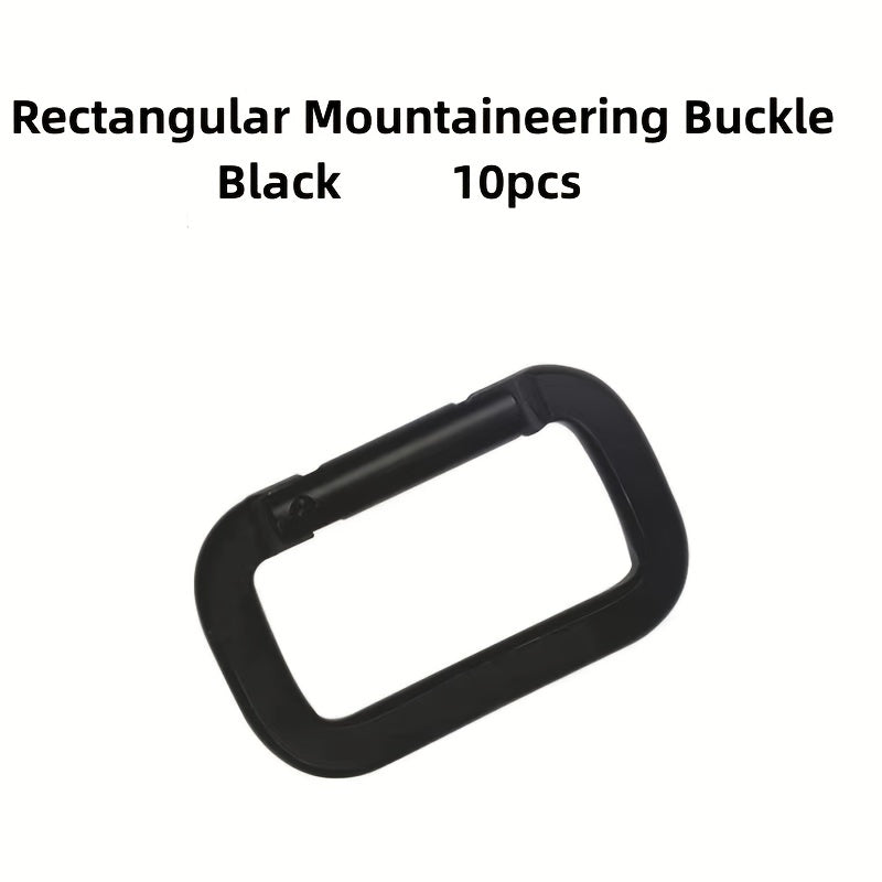 10pcs Aluminum Square Buckle Bag Backpack Outdoor Camping Hiking Travel