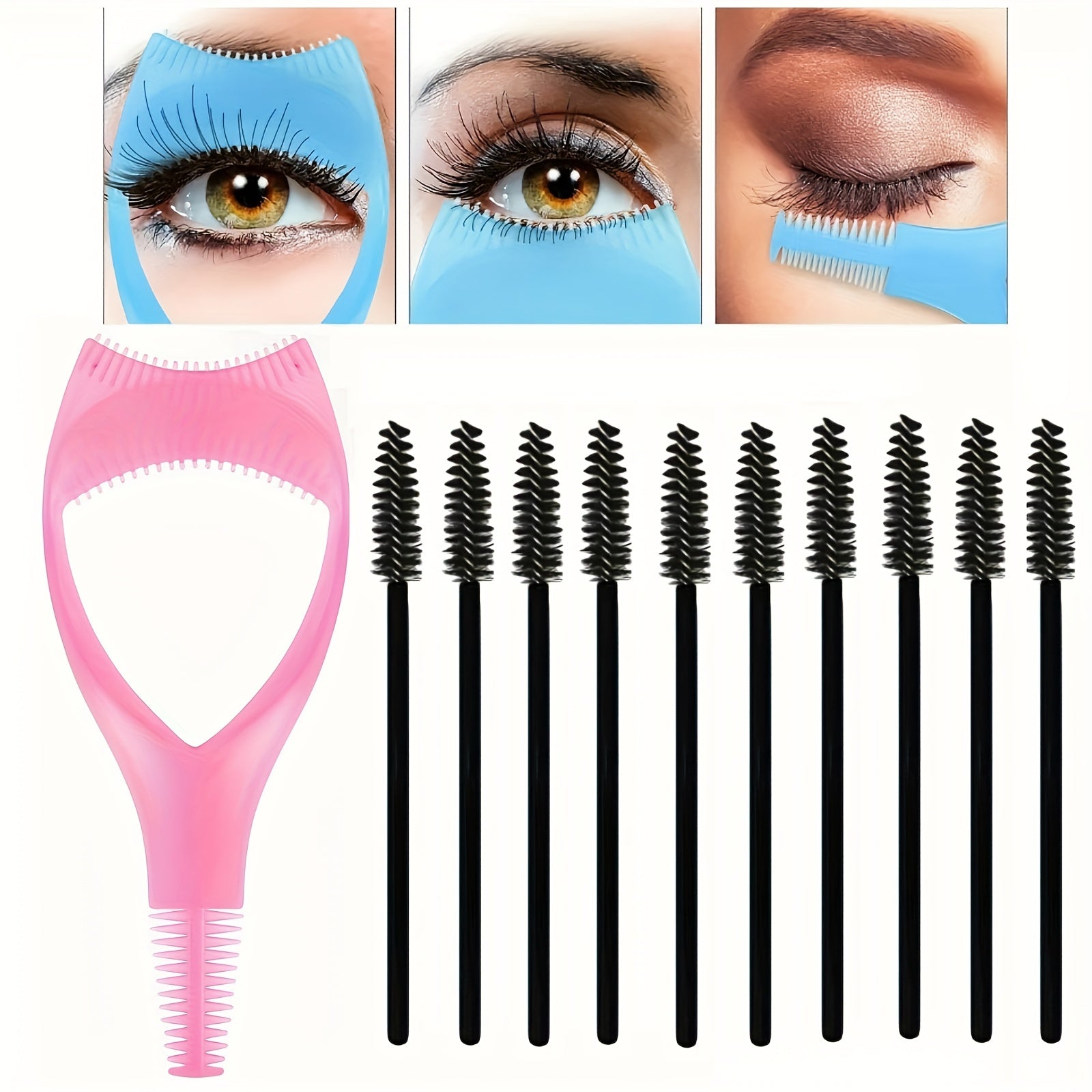 Eyelash Extension Kit with Mascara Shield Applicator & 20 Mascara Wands