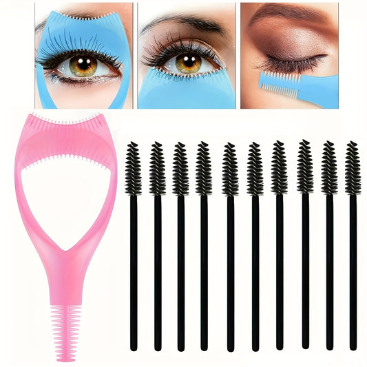 Eyelash Extension Kit with Mascara Shield Applicator & 20 Mascara Wands