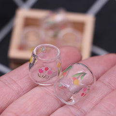 Micro House Dollhouse Cup Model Ornament DIY Scene Gift