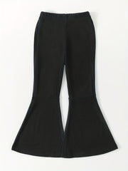 Girls Casual Bell Bottom Pants Stretch High Waist Flared Pants