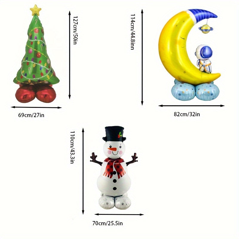 Santa Claus Aluminum Film Balloon for Christmas Decor