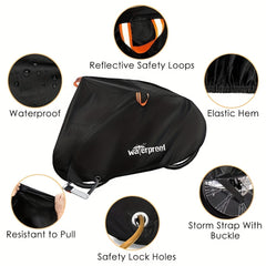Waterproof Bike Cover - 1 Bike 210t Oxford Fabric Storage Bag