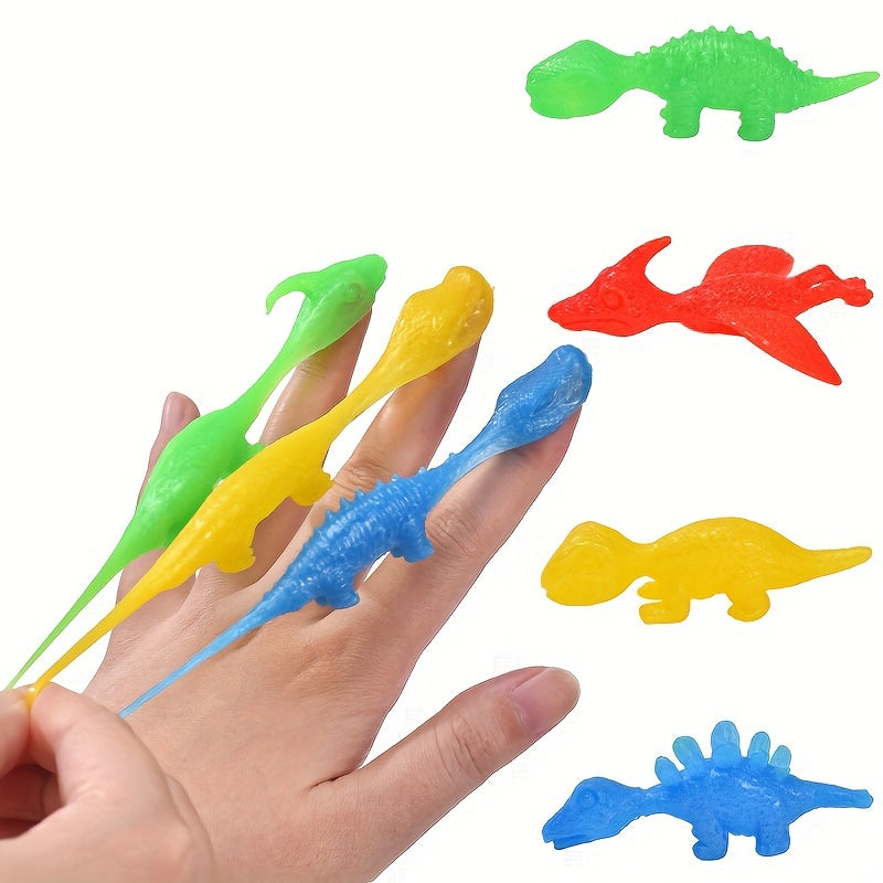 Decompression Ejection Dinosaur Fun Toy Finger Dart Launches Small Dinosaur