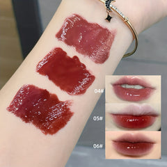 Dewy Lip Glaze Glass Shimmer Lip Gloss Moisturizing Transparent Liquid Lipstick