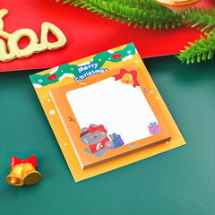 4pcs Cartoon Christmas Sticky Notes - Creative Message Sticky Notes