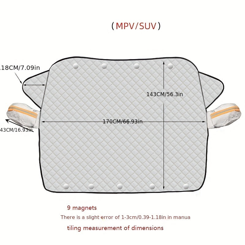 Car Snow Shield Front Windshield Sun Shield Thickened Snow Shield