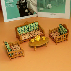 1:12 Dollhouse Mini Furniture Sofa Piano Set Plastic