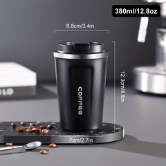 European Style Stainless Steel Insulation Mug - 380ml/12.8oz