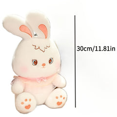 2pcs Rabbit Plush Dolls Soft Polyester Plush Toys with Bow Ties