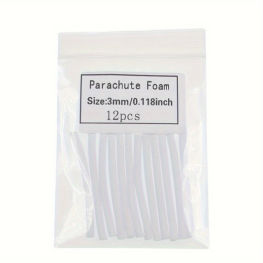 12pcs Dry Fly Parachute Foam for Fly Hooks Fishing Tackle