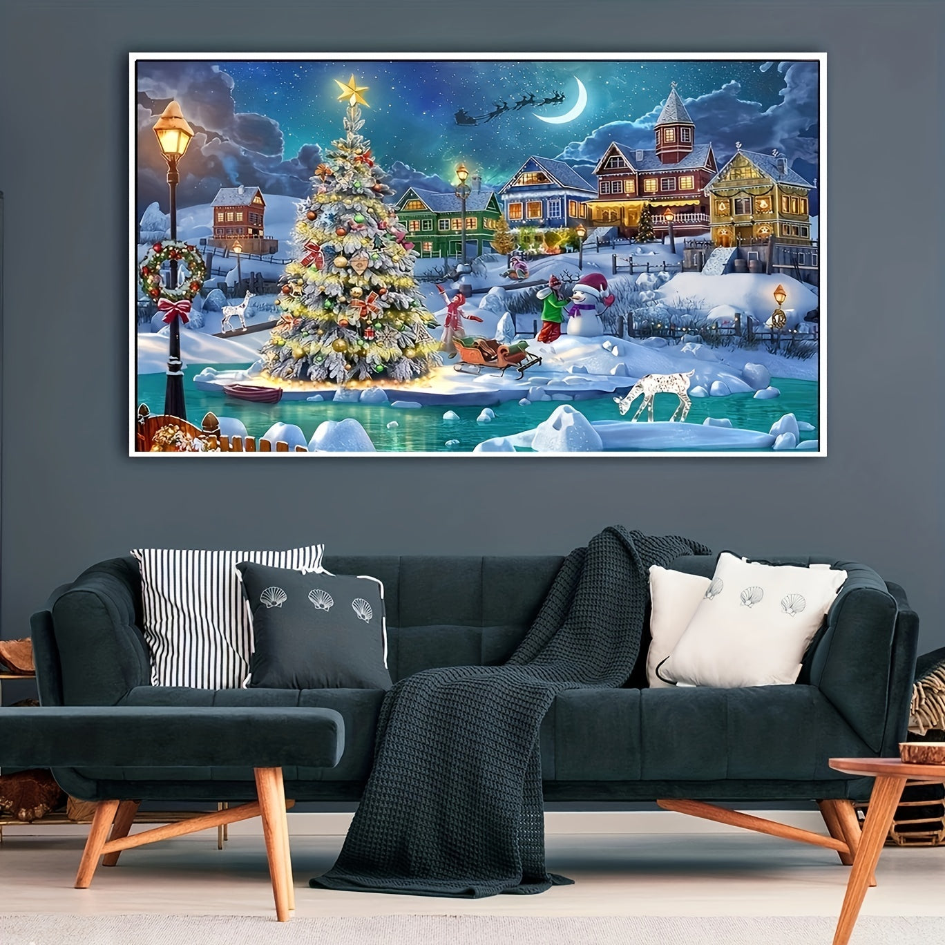 Christmas Tree Moon Diamond Painting Kit
