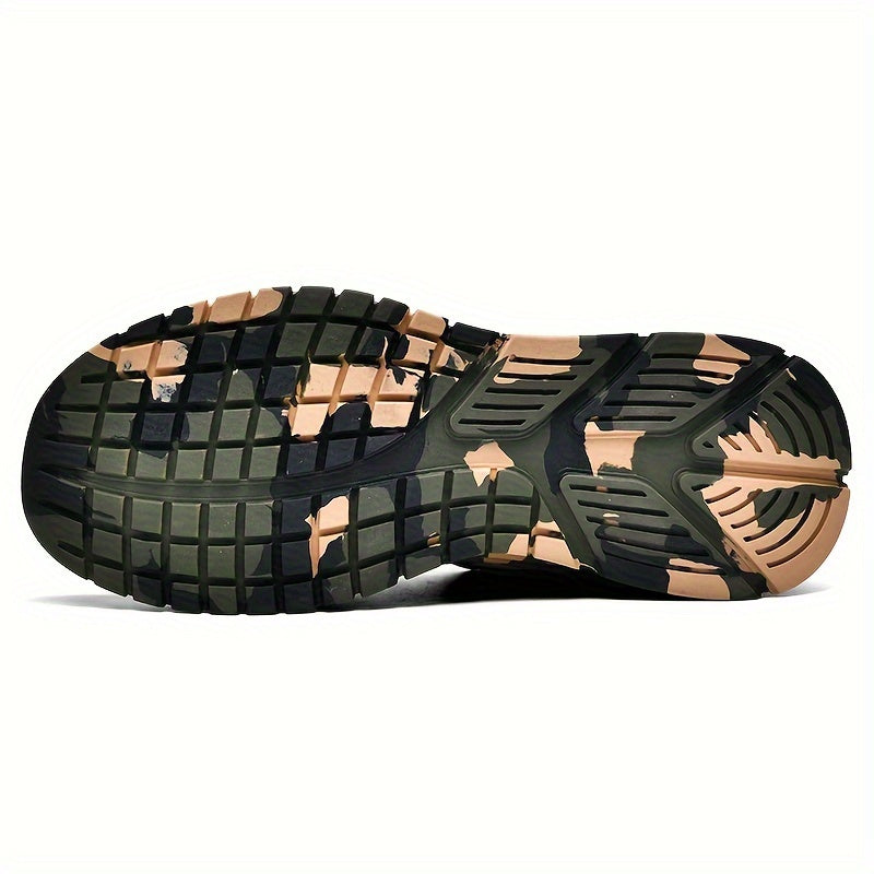 Women's Camo Print Lace-up Running Shoes Breathable Lightweight Sneakers