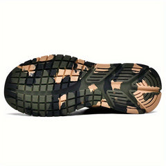 Women's Camo Print Lace-up Running Shoes Breathable Lightweight Sneakers