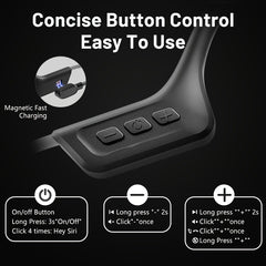 Open Ear Bone Conduction Sport Headphones Wireless Earphones