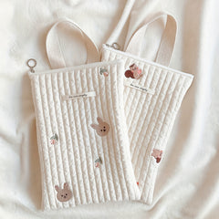 Quilted Cotton Mommy Diaper Tote Bag