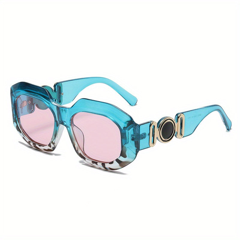 Y2K Irregular Sunglasses Retro Tortoiseshell UV400 Sun Shades