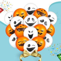 12pcs Halloween Balloons Ghost Pumpkin Skeleton 30 48 Cm Latex Balloons