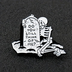Cartoon Skeleton Brooch For Men