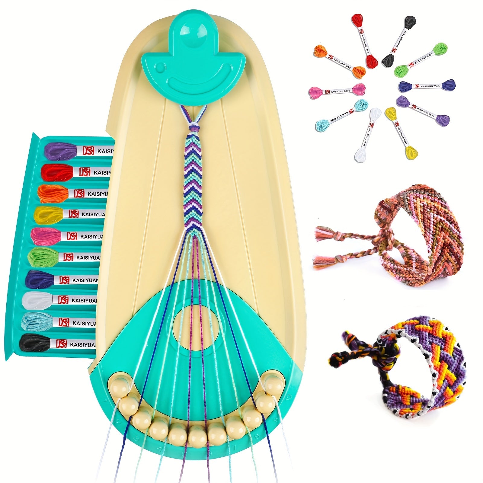Friendship Bracelet Making Kit Girls - Kids Arts and Crafts String Maker Set
