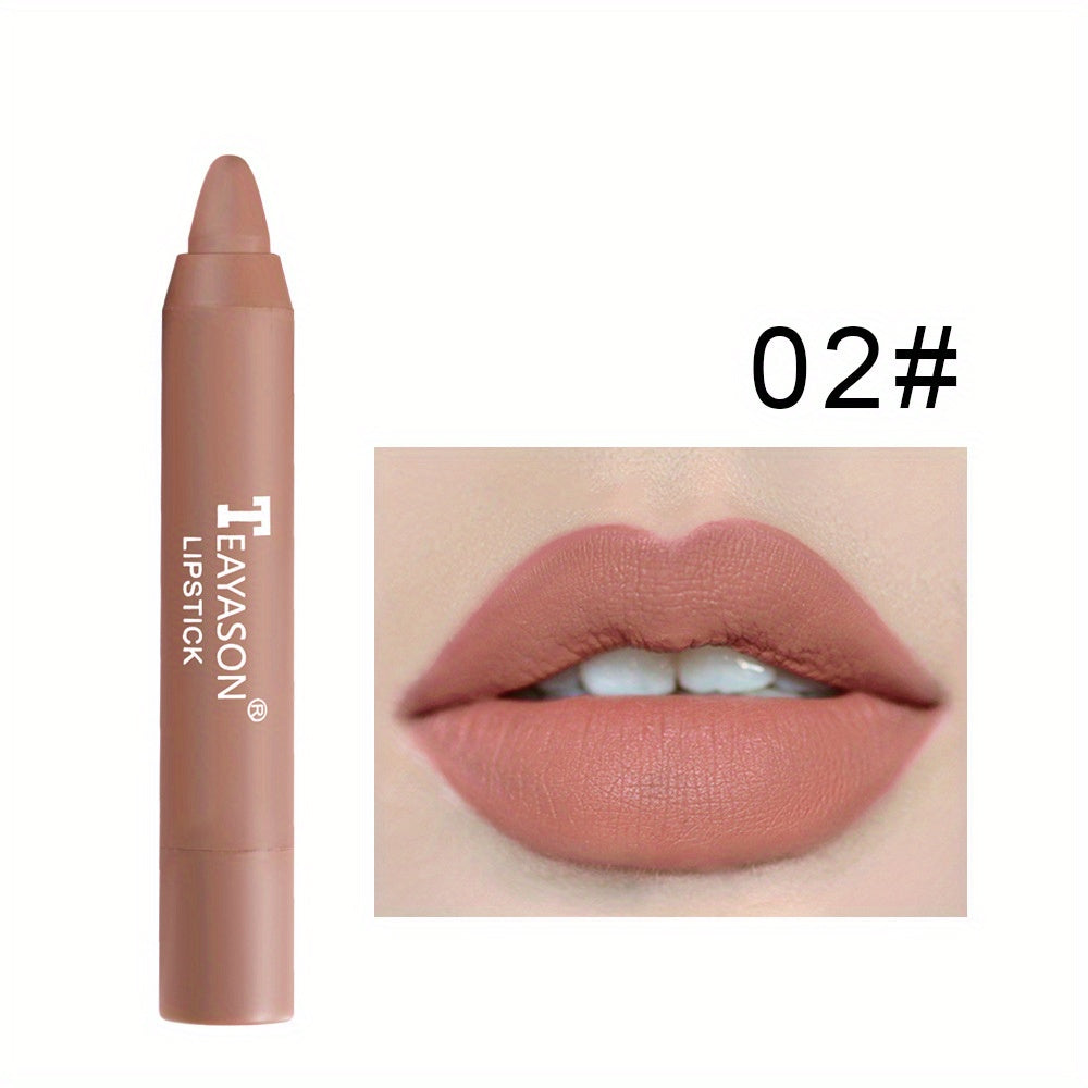 12-Color Matte Lipstick Long Lasting Smudge-Proof Lip Gloss