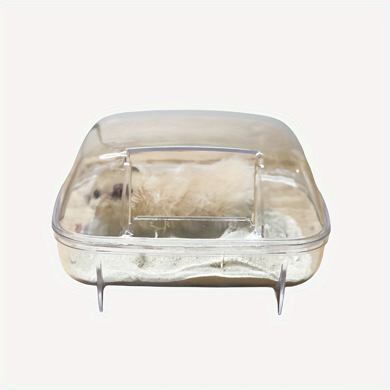 1pc 17 Transparent Hamster Sand Bathroom Small Animal Bath Container