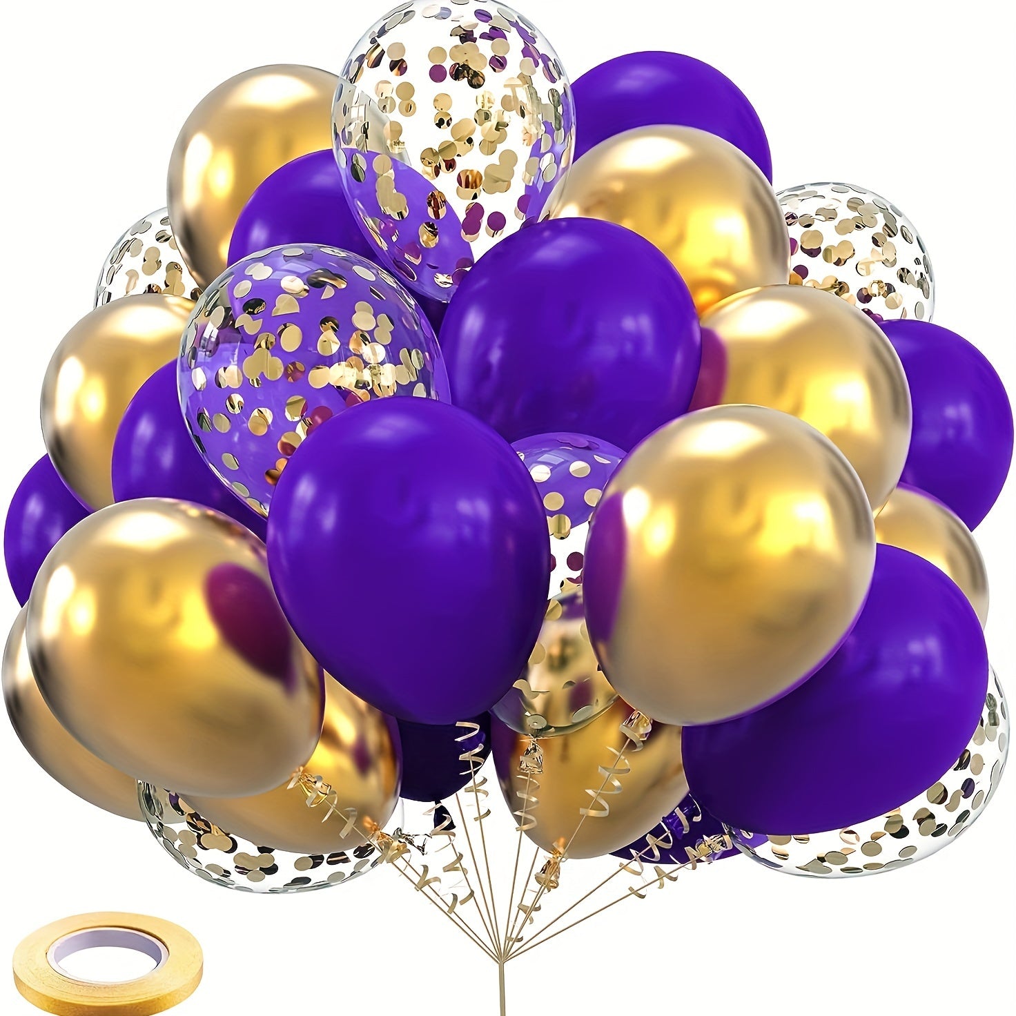 Colorful Confetti Balloon Set for Wedding Birthday Anniversary