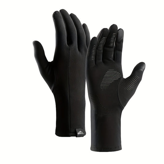 Warm Fleece Thermal Gloves for Outdoor Activities and Winter Sports