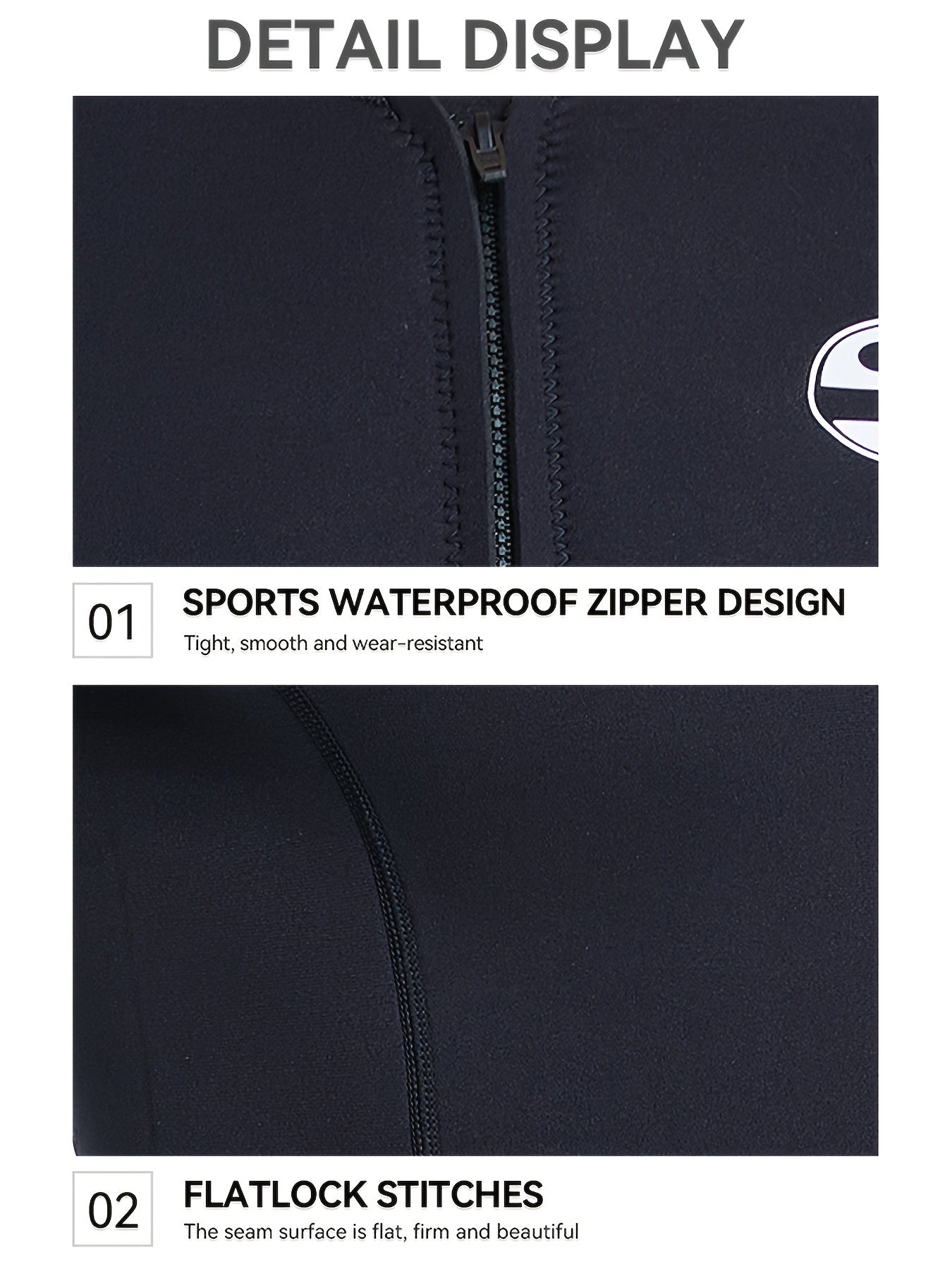Men's 3mm Neoprene Wetsuit Top Cold Proof Jacket