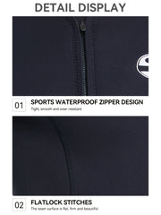 Men's 3mm Neoprene Wetsuit Top Cold Proof Jacket