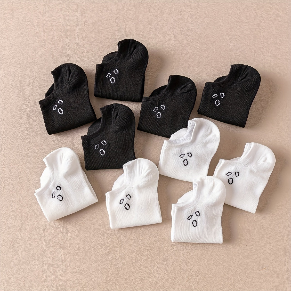 10 Pairs Cartoon Print Low Cut Ankle Socks Women's Stockings & Hosiery
