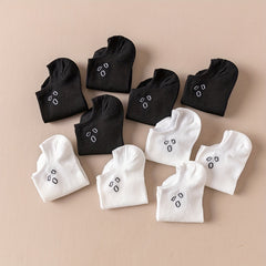 10 Pairs Cartoon Print Low Cut Ankle Socks Women's Stockings & Hosiery