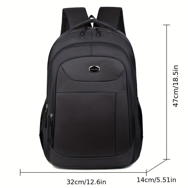 Large Capacity Laptop Backpack Durable Nylon School Travel Bag