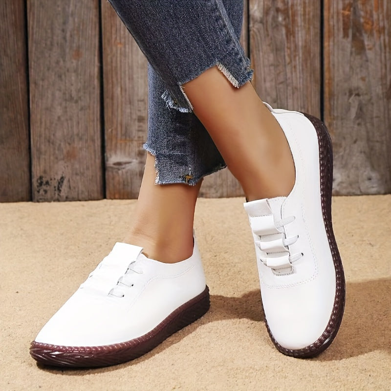 Women's Casual Lace Up Oxfords Low Top Shoes