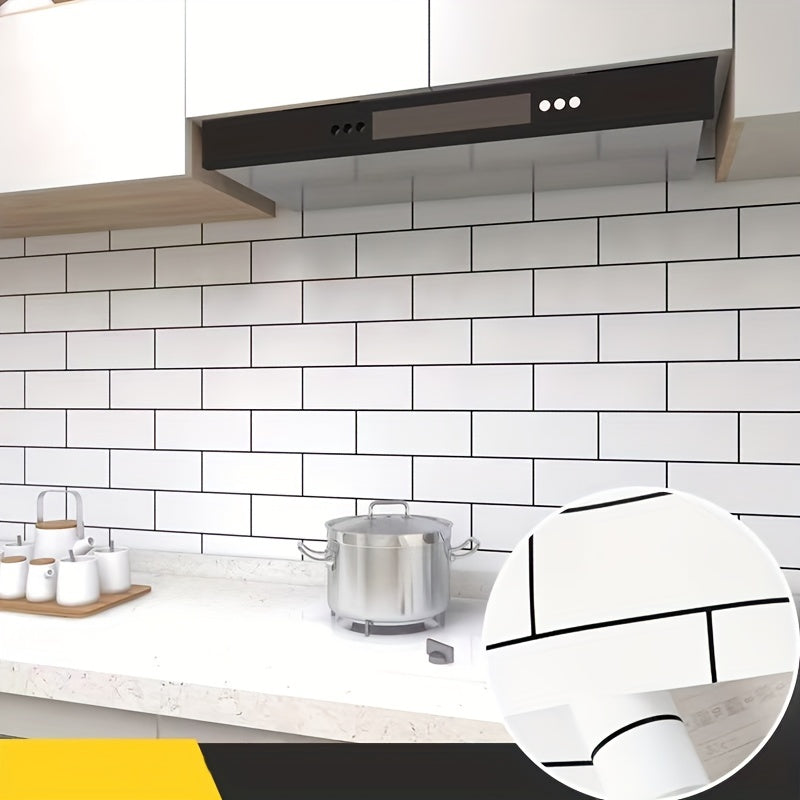 Tile Pattern Wallpaper Self Adhesive Peel & Stick for Kitchen Countertop