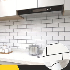 Tile Pattern Wallpaper Self Adhesive Peel & Stick for Kitchen Countertop