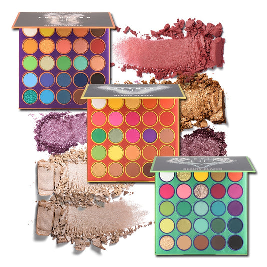 Beauty Glazed Eyeshadow Palette Long Lasting Matte and Shimmer Eye Shadow Powder