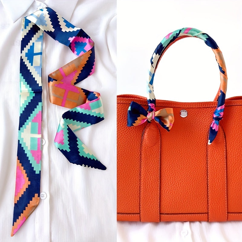 Skinny Scarf Long Ribbon Neckerchief French Style Twilly Scarf