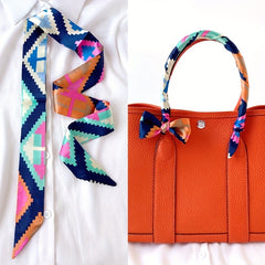 Skinny Scarf Long Ribbon Neckerchief French Style Twilly Scarf