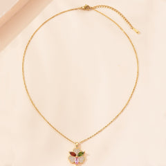 Heart Shape CZ Pendant Necklace, Party Jewelry